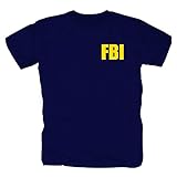 pro-Camicia F.B.I. - T-Shirt, Blau M