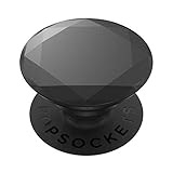 PopSockets PopGrip - Ausziehbarer Sockel und Griff für Smartphones und Tablets mit einem Austauschbarem Top - Metallic Diamond Black