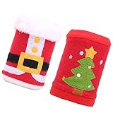 Luxshiny Weihnachtsbierkanalkühler- Ärmel- 2 Pack Weihnachtsfeiertag Dose Isolierte Cover für Weihnachtsfeier- Dekorationen Lieferteile- Neoprenkühler für Konserven Flasche Trink