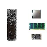RHNE Neues Inline-B75 8-Karten-ETH-Mainboard-Set BTC Multi-Grafik-Steckplatz B250 B85 Großer Abstand 65mm Interface-Mainb