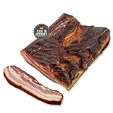 Schwarzwald Metzgerei – Schwarzwälder Bauchspeck am Stück mit herzhaft rauchigem Aroma – 1000g Speck vom Bauch für Salate, Rührei, grüne Bohnen, Carb