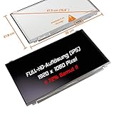 Laptiptop 15,6' LED Display matt passend für IPS 72% Gamut HP Pavilion 15-Aw006ng Bildschirm Full-HD
