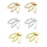 Hoisy Creolen Unisex, Creolen Purelei Verdrehter Hohlkreis 2.0x50mm Oben Klicken Ohrringe für F