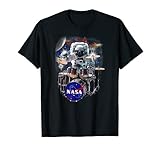 NASA Astronaut Drummer Boy In Space Graphic T-S