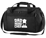 Flox Creative Holdall Bag Dad Head Chef T-Shirt Einheitsgröße Schw