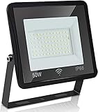 10pack 50w Sicherheitsleuchte mit Bewegungsmelder, 4250Lumen LED Radar s, IP66 Wasserdichten Outdoor - Flut - Licht ideal für die Garage, Garten und Vorplatz ( warmes Weiß )