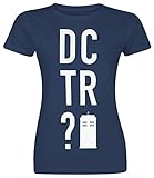 Doctor Who DCTR? Girl-Shirt dunkelblau S