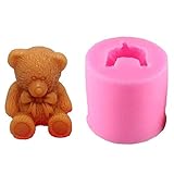 Silikonformen Backform Seife für DIY Silikon Form für Kuchen Dekorieren Teddybär Form Silikon Kerze Seifenherstellung Kuchen Silikon Fondant Formen Tiere Backformen Silikon Backform Muffinform R