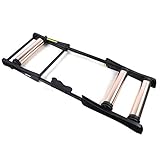 Acesunny Rollentrainer Fahrradtrainer Fahrrad Schwungrad Heimtrainer Indoor Sport Rollentrainer Rennrad Heimtrainer Schwungrad Verstellbar für 24-29' Mountainbike (Schwarzer Champagner)