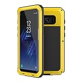 SGGFA Luxuriöse Schutzhülle für Samsung Galaxy Note 20 / 10 / 9 / 8 / S20 / S21 Ultra S8 / S9 / S10 Plus / S10e / S7, stoßfest, Farbe: Gelb, Material: Für Galaxy S10