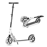 Playshion Adjustable Height Kickscooter 8' / 5.7' Wheels-Quick Release Folding-Front Suspension Scooters for Adults and T