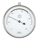 Hygrometer synthetic von Fischer, 87mm - Life-Design, Artikel 123CR, Made in Germany