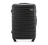 WITTCHEN Koffer – Großer | hartschalen, Material: ABS | hochwertiger und Stabiler | Schwarz | 96 L | 77x29x52
