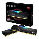 XPG SPECTRIX D55 DDR4 RGB Memory Module Gaming-DRAM 3200 MHz 16GB (2x8GB), dual Package, High Performance Desktop Arbeitsspeicher AX4U32008G16A-DB55 Black