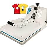 VEVOR 15' x 15' Druckmaschine für Textil 1400 W Transferpresse Textilpresse Weiß Heißpresse 38 x 38 cm Heißpressmaschine Textildrucker Textildruckpresse Maschine T-Shirt Druck Maschine 0~400 °C