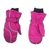 Evansamp Handschuhe Kinder Winter Skihandschuhe Junge Mädchen Wasserdicht Fleece Fahrradhandschuhe Kinder Sport Winddicht 3-12 J