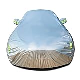 Autoabdeckung Kompatibel mit Mercedes-Benz CLK GTR Coupe (W297 1998 1999), Vollgarage Wasserdicht Atmungsaktiv Autoplane Wetterfeste Schneedicht Abdeckplane Sommer Winter Außengebrauch(Cotton,Silver)