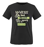 Comedy Shirts - Ich Weiss du hast Recht Aber Meine Meinung gefällt Mir Besser - Herren T-Shirt - Schwarz/Beige-Hellgrün Gr. XL