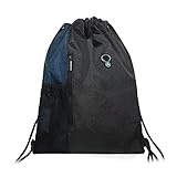 ISOI Turnbeutel für Damen & Herren, Sportbeutel Rucksack Kordelzug, Gefüttert Rucksack, Gym Bag, Gym Sack, Rucksackbeutel, Turnsack für Sport, Fitness & F