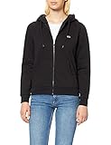 Tommy Jeans Damen TJW Regular Hoodie Zip Through Kapuzenpullover, Schwarz, 38