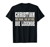 Vorname Christian T-Shirt Geschenk Name C