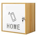 Schlüsselkästen Desktop-Multi-Fach Mit Lock-Mobiltelefon-Aufbewahrungsbox Büroetsprecher-Speicher-Klassenzimmer-Speicherregal-Speicher-Management ( Color : Brown , Size : 40.8*19.4*40.8 cm )