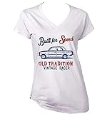 Teesandengines Women's FIAT 125 Special Built for Speed White T-Shirt Size XLarg