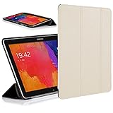 Forefront Cases Hülle für Samsung Galaxy Tab PRO 10.1 T520 Schutzülle Cover Case & Ständer - Leicht Dünn, Rundum-Geräteschutz & Auto Schlaf Wach Funktion - Weiß