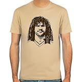 SpielRaum T-Shirt Ruud Gullit ::: Farbauswahl: SkyBlue, Sand oder weiß ::: Größen: S-XXL ::: Fußb
