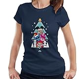 Disney Doorables Christmas Stack Us Under The Tree Women's T-S