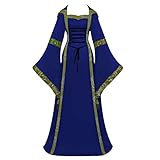 SoLu DAY8 Damen Kleider Karneval Kostüm Mittelalter Kostüm Luxuriös Mittelalterlichen Renaissance Prinzessin Kleid Sommer Vintage Cosplay