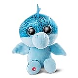 NICI 46932 Original – Glubschis Jet 15 cm – Kuscheltier Drache Augen – Flauschiges Plüschtier mit großen Glitzeraugen – Schmusetier für Kuscheltierliebhaber, b