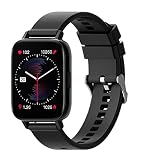 Smartwatch Herren Damen HOK 1,69 Zoll Touchscreen Smart Watch mit Bluetooth Anruf Fitness Tracker Sport Uhr mit Pulsuhr Schrittzähler Schlafmonitor IP67 Wasserdicht Armbanduhr für IOS