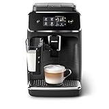 Philips 2200 Serie EP2232/40 Kaffeevollautomat, 3 Kaffeespezialitäten (LatteGo Milchsystem) Matt-schwarz/Schwarz-gebü