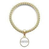 DIYthinker Damen Kurz Phrase Studium Rechnungswesen Goldene Armband Laufende Anhänger Schmuck