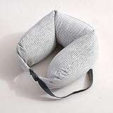 Kopfkissen Japanisches leichtes U-förmiges Baumwollkissen aus Reiner Baumwolle Flugzeugkissen Reisekissen Nackenkissen17*67