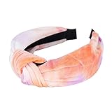 Bodhi2000 Stirnbänder für Frauen, Kopfbedeckung Zubehör, Haarreifen, Mode Frauen Mädchen Stirnband verknotet Haar Hoop Headwrap Band Kopfbedeckung Zubehör Orange Pink