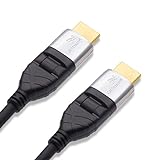 Cablesson Ivuna Flex Plus 9.84 Ft (3m) High Speed HDMI Cable (HDMI Type A, HDMI 2.1/2.0b/2.0a/2.0/1.4) - 4K, 3D, UHD, ARC, Full HD, Ultra HD, 2160p, HDR - Rotating and swiveling connectors - Black