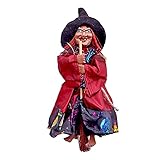 RMBLYfeiye Halloween-Horror-Hexen-Figur-zum-Aufhängen,Halloween Deko zum Aufhängen Halloween-Party Dekoration Aufhängen für Party Nachtclub Outdoor Wandbehang Deko ohne B