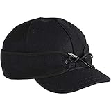 Stormy Kromer Millie Kromer Cap Wintermütze Wollmütze mit Pferdeschwanzöffnung - Schwarz - 61 EU