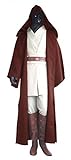 shoperama Star Wars Herren Kostüm - Obi-Wan Kenobi Komplettset - Mantel Gewand Umhang Cape Jedi, Größe:M