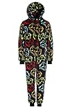 CAMILLE Kinder Supersoft Fleece Gamer Print Onesie 6-8 Years G