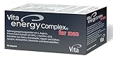 Vita Energy Complex for men - 90 Kapseln - mit Astaxanthin, L-Arginin, Pinienrinden-Extrakt mit OPC, Coenzym Q10, Granatapfel-Extrakt, Maca-Extrakt, Safran-Extrakt, Ingwer-Extrakt, Lycopin, F