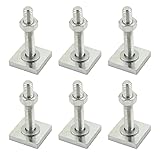 mimzemamz Nutsteine Set T-Nut Adapter Dachbox - 6er Set Für Dachträger Träger 35 mm Nutsteine Edelstahl für Relingträger Nutensteine M6 T-Nut Adapter Nutensteine mit Muttern und Unterlegscheib