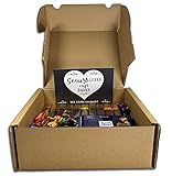 Genussleben Box mit 250g Merci Petits 250g Merci Frucht Selection uns 400g Merci Schokoladen zufälliger Mix