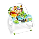 Fisher-Price GNV69 - 2-in-1 Schaukelsitz Schaukelstuhl und Wippe mit 2 Spielzeugen für Baby und Kleinkinder, ab 0 Monaten, bis ca. 18 kg