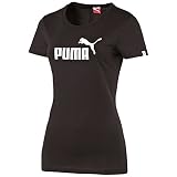 PUMA Damen T-Shirt ESS Large Logo Tee W, Black/White, L