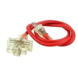 X-DREE US-Stecker AC125V 15A an AU US-Buchse 3 Steckdose Power Splitter Rot 1M(p-lug AС125 ν 15A a s-ocket 3 Outlet Power Splitter Red 1M