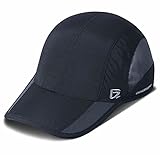 GADIEMKENSD Quick Dry Sports Hat Lightweight Breathable Soft Outdoor Running Cap Baseball Caps for Men, 55-60cm, Schw