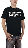 Touchlines Herren Das Leben ist kein Ponyhof T-Shirt, Schwarz (Black 13), S